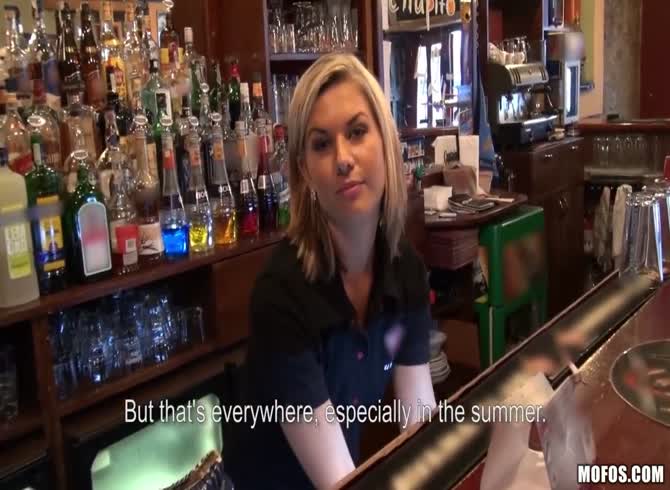Bartender Porn - Beautiful bartender gets an offer - Extrem Sex and Taboo Porn.