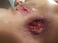 Blonde whore deep-throats tattooed man, then gives head while getting fucked