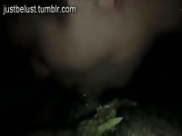 Obedient girlfriend proudly shows off her deepthroat cock sucking skills while she pukes