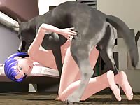 Filthy teenage animal lovers suck and fuck beasts good in this xxx animation porn movie