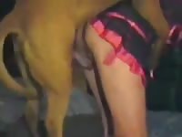 Hot schoolgirl getting fucked in the ass by dog for dog porn