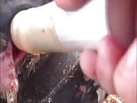 Holstein Cow Dildo GayBeast.com - Animal Sex Movie With Men