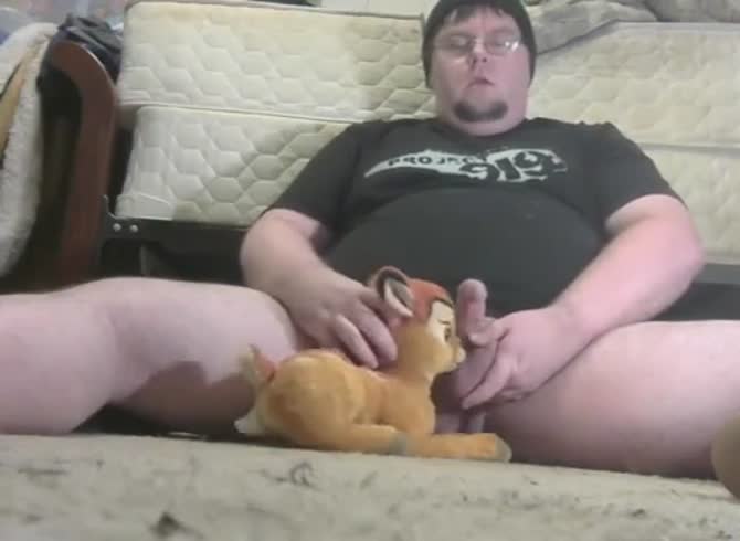 Man Fucks Stuffed Animal