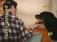 Gay Animal Lover Gives Anus For Rottweiler