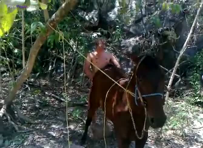 Jungle Horse Fuck - GayBeast Mare River - Extrem Sex and Taboo Porn.