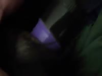 Bitch Fucks Vibrator GayBeast - Man Fucks Animal