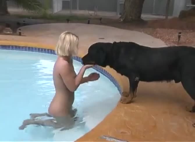 Jabardastsexdog - Pool dog porn - Zoo Porn Dog Sex, Zoophilia