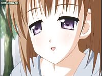 Pair of barely legal cartoon cuties get fucked by well hung older man in this hentai porn video