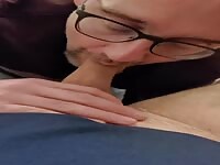 Getting his dick hard in my mouth