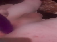 teen boy uses dildo