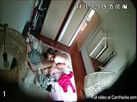 Older guy record girlfriend blowing on phone 