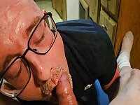 Andrew Meyer fed a warm cumshot
