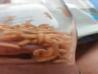 Pain cbt insertion bdsm pervers futter f&uuml;r maggots
