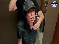 Risky public fuckfest in the toilet. Fucked a