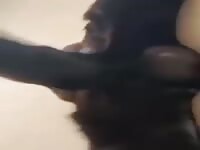 My K9 fucked me so hard until he cums in my wet pussy 
