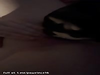 teen girl gets licked by her puppy