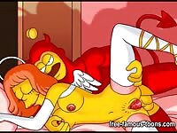 Halloween famous toons orgy